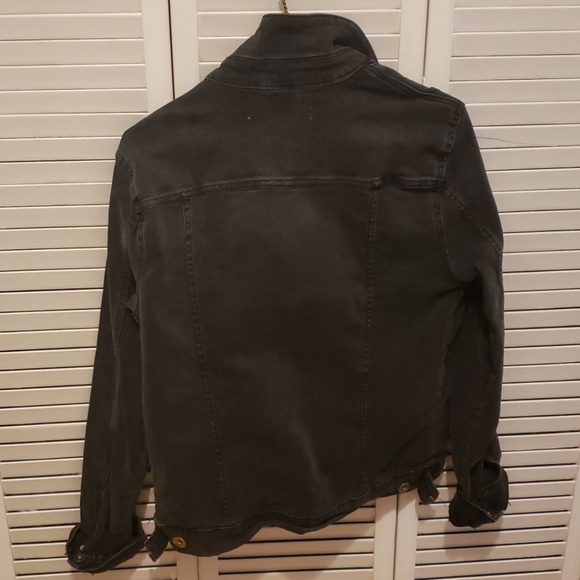 Topman black denim jacket Size S - Picture 2 of 5
